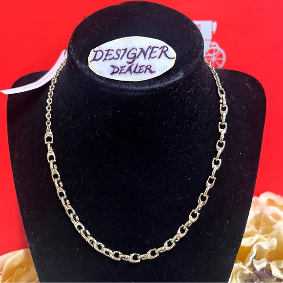 COACH Signature C Link Necklace New - Picture 1 of 8